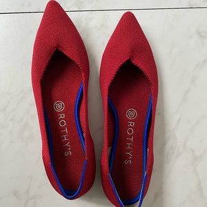 Rothy’s Red The Point Shoe